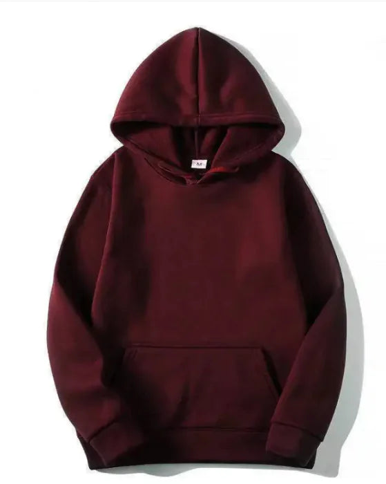 Long-sleeved Hoodie Casual Solid Color Sweater