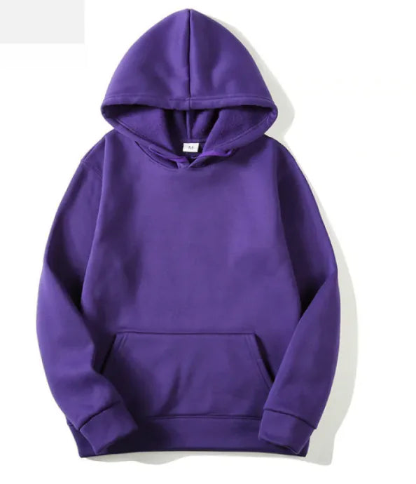 Long-sleeved Hoodie Casual Solid Color Sweater