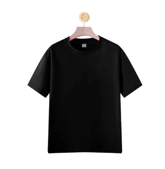 Men's Cotton Round Neck Solid Color Short Sleeve T-Shirt