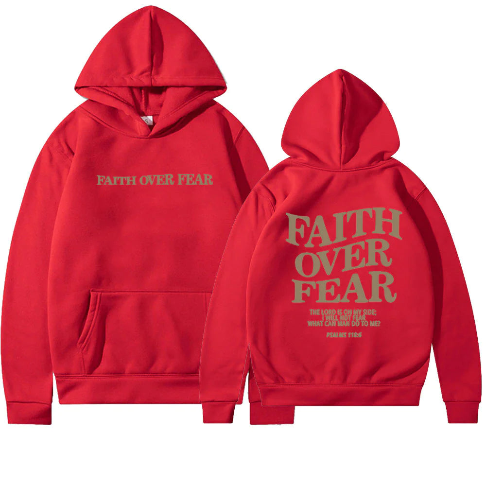 Faith Over Fear Christian Hoodie